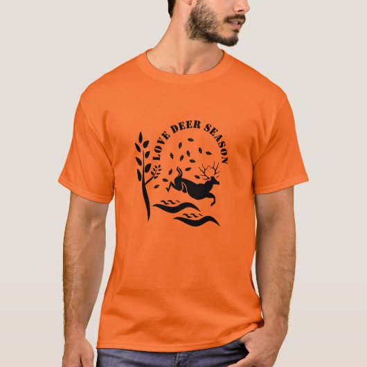 Liebe Hirsche Jahreszeit T-Shirt (Vorderseite)