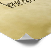 Liebe hob Me Gospel Sheet Music auf Poster (Ecke)