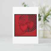 Liebe. Hochzeit Dankeskarte (Stehend Vorderseite)