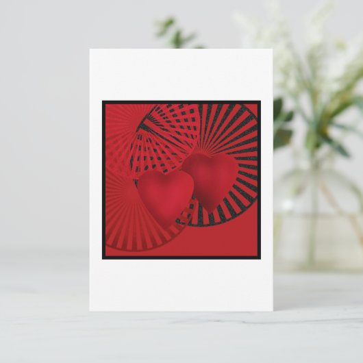 Liebe. Hochzeit Dankeskarte (Stehend Vorderseite)