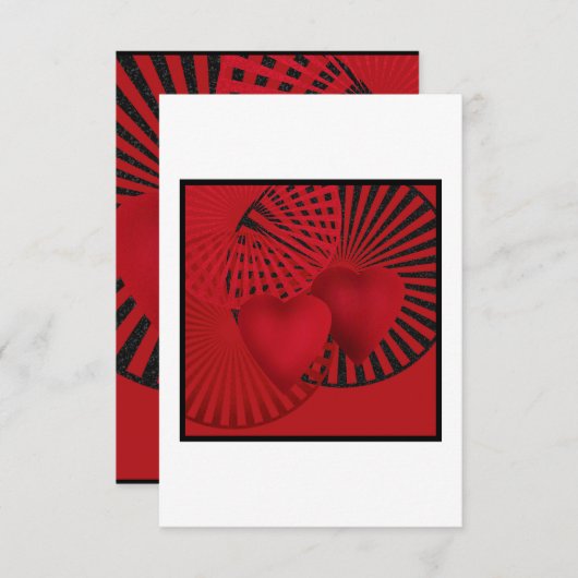 Liebe. Hochzeit Dankeskarte (Vorne/Hinten)