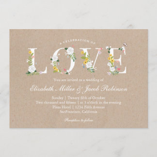 Liebe-Hochzeit Einladung