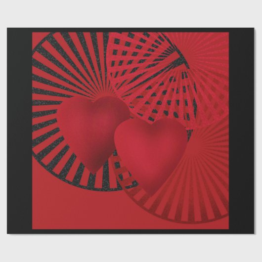 Liebe, Hochzeit Geschenkpapier (Flach)