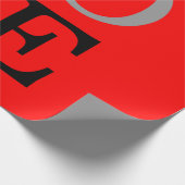 Liebe-Hochzeit mit grauem Hintergrund Geschenkpapier (Ecke)