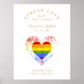 Liebe-Hochzeit mit LGBT Poster (Vorne)