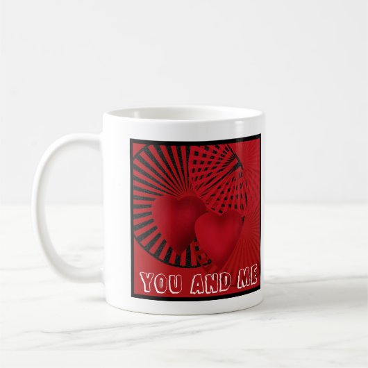 Liebe. Hochzeit mit mir Kaffeetasse (Links)