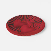 Liebe, Hochzeit Pappteller (Schrägansicht)