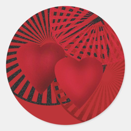 Liebe, Hochzeit Runder Aufkleber (Vorderseite)