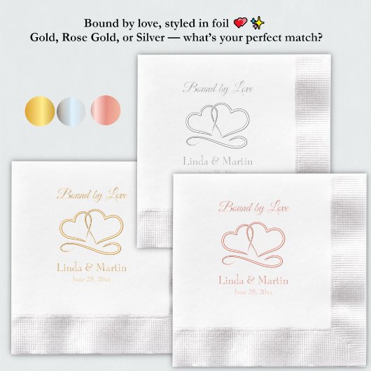 Liebe, Hochzeit Servietten Mit Folie