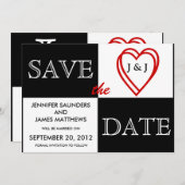 LIEBE Hochzeit Sichern Sie die Datumsanzeige an de Save The Date (Vorne/Hinten)