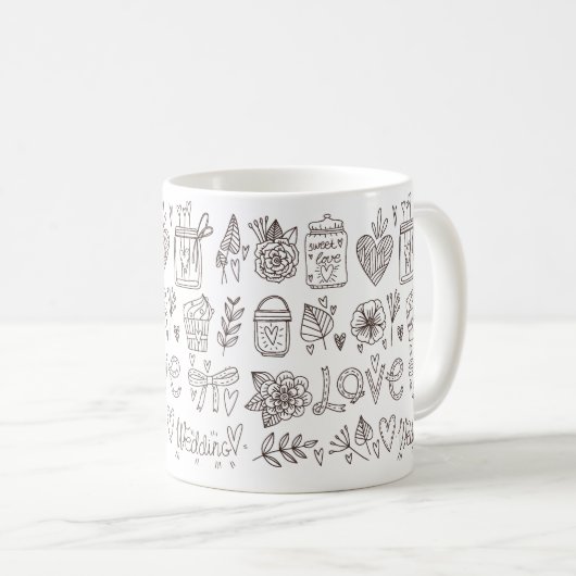 Liebe Hochzeit Tasse (VorderseiteRechts)