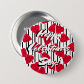 Liebe, Hochzeit, Valentinstag Button (Vorne & Hinten)