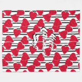 Liebe, Hochzeit, Valentinstag Fleecedecke (Vorderseite (Horizontal))