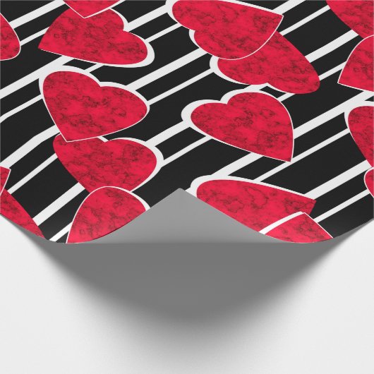Liebe, Hochzeit, Valentinstag Geschenkpapier (Ecke)