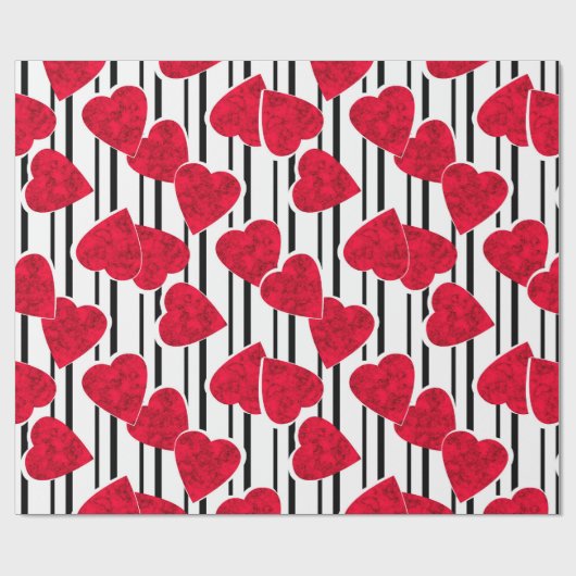 Liebe, Hochzeit, Valentinstag Geschenkpapier (Flach)