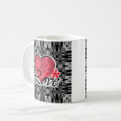 Liebe , Hochzeit , Valentinstag , Herz Kaffeetasse (Vorderseite Links)