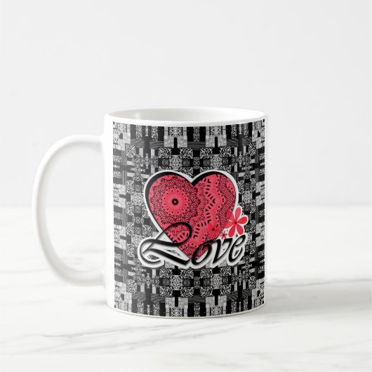 Liebe , Hochzeit , Valentinstag , Herz Kaffeetasse (Links)