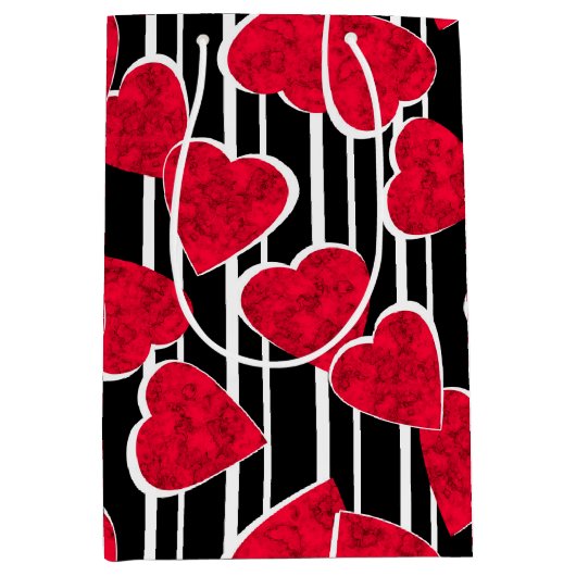 Liebe, Hochzeit, Valentinstag Mittlere Geschenktüte (Vorderseite)