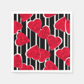 Liebe, Hochzeit, Valentinstag Serviette (Vorderseite)