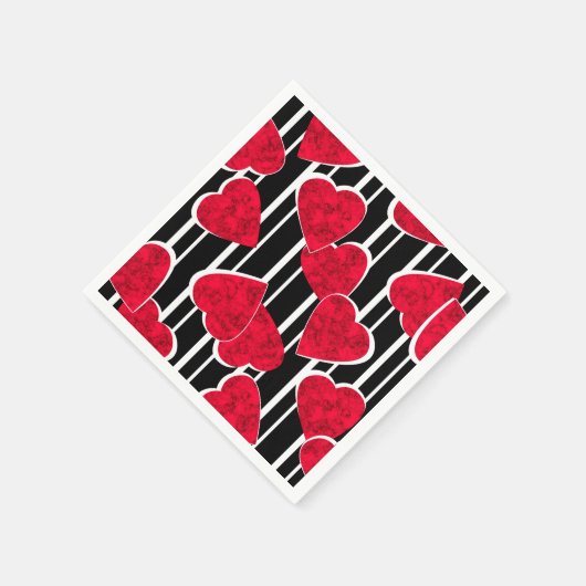 Liebe, Hochzeit, Valentinstag Serviette (Ecke)