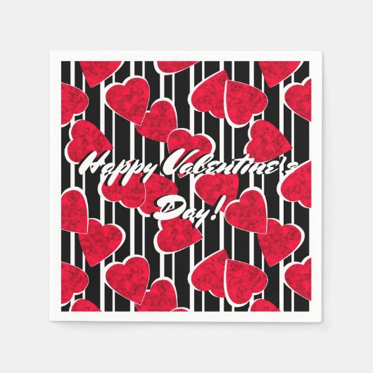 Liebe, Hochzeit, Valentinstag Serviette (Vorderseite)