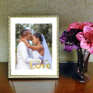 Liebe Hochzeiten von benutzerdefinierten Foto- und Foliendrucke