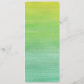 Liebe-Hochzeitmenü / Limoner Smaragd Menükarte (Rückseite)