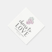 Liebe Hochzeitscocktail Serviette (Ecke)