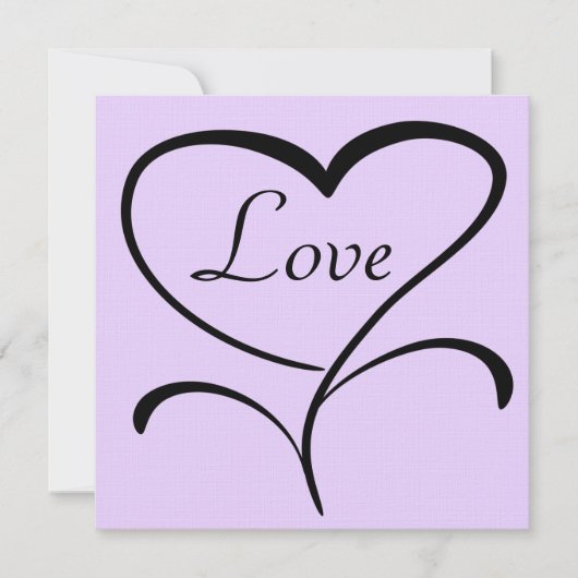 Liebe Hochzeitseinladung Einladung (Vorderseite)