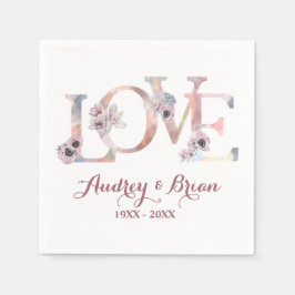 Liebe Hochzeitsempfang Serviette