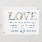 Liebe Hochzeitsfeiern Einladung (Vorderseite)