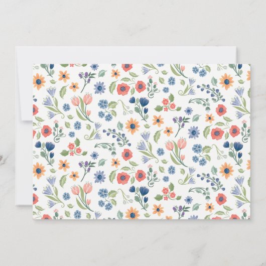 Liebe Hochzeitsfeiern Einladung (Rückseite)