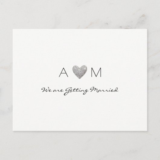 Liebe Hochzeitskarte für Save the Date Einladung (Vorderseite)