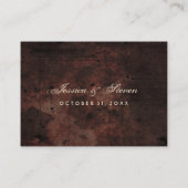 LIEBE Hochzeitskarten BLANK Vordere Namen hinten Platzkarte (Rückseite)