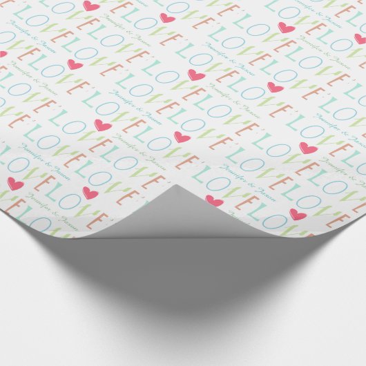 Liebe Hochzeitspapier Geschenkpapier (Ecke)