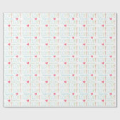 Liebe Hochzeitspapier Geschenkpapier (Flach)