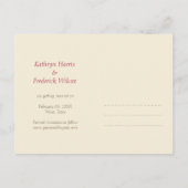 LIEBE Hochzeitsringe Save the Date Postkarten (Rückseite)