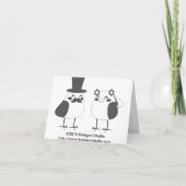 Liebe Hochzeitstorte Dankeskarte (Rückseite)