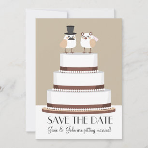 Liebe Hochzeitstorte Save The Date