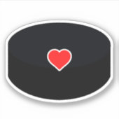 Liebe Hockey Aufkleber (Vorderseite)