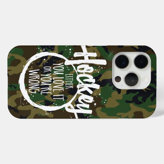 Liebe Hockey Case-Mate iPhone Hülle (Rückseite (Horizontal))