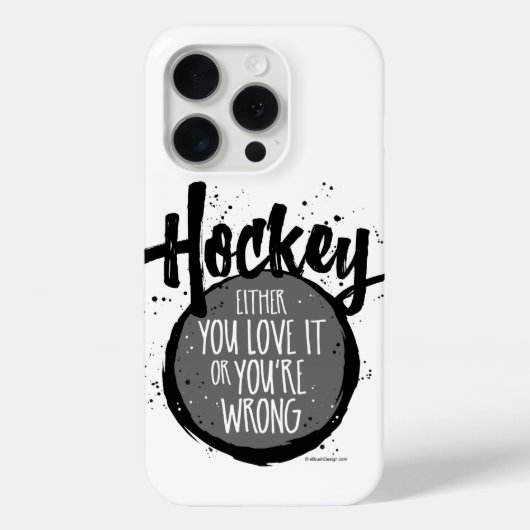 Liebe Hockey Case-Mate iPhone Hülle (Rückseite)
