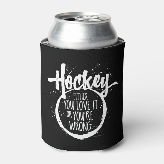 Liebe Hockey Dosenkühler (Kanne Vorderseite)