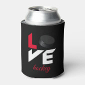 Liebe Hockey Dosenkühler (Kanne Vorderseite)