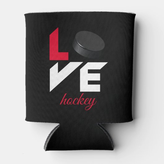 Liebe Hockey Dosenkühler (Vorderseite)