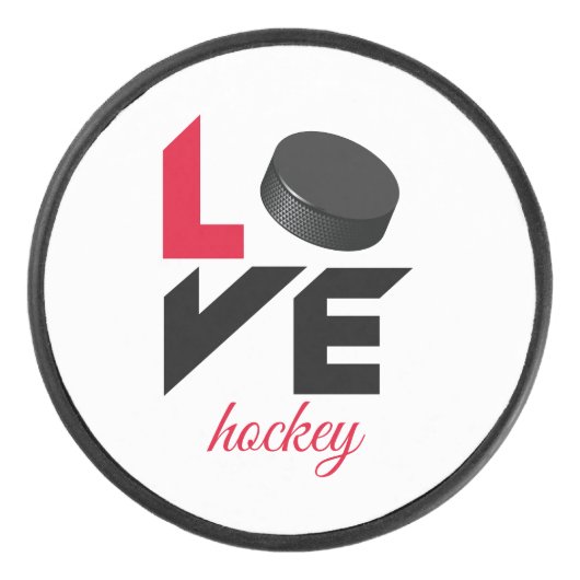 Liebe Hockey Eishockey Puck (Vorderseite)