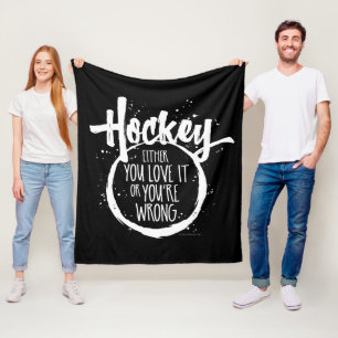 Liebe Hockey Fleece Blanket