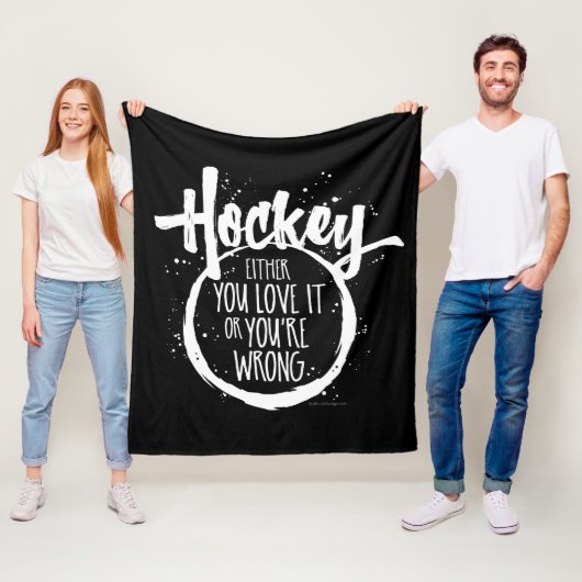 Liebe Hockey Fleece Blanket (Beispiel)