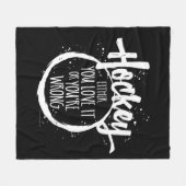 Liebe Hockey Fleece Blanket (Vorderseite (Horizontal))