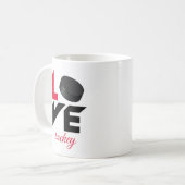 Liebe Hockey Kaffeetasse (Vorderseite Links)